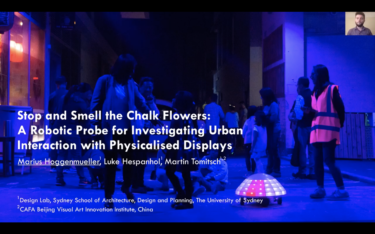 CONFERENCE PRESENTATION | “Stop and Smell the Chalk Flowers: A Robotic Probe for Investigating Urban Interaction with Physicalised Displays”